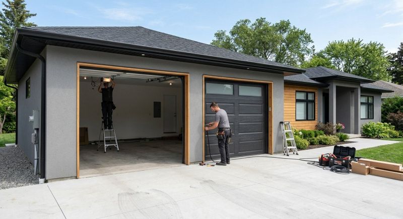 Four Car Garage Installation in Katy, TX